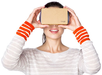 Google Cardboard is an inexpensive device that gives you a look at virtual reality.